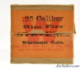 Excellent Full Box Winchester 25 Stevens RF Black Powder Ammo Circa 1910 - 5 of 7