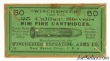 Excellent Full Box Winchester 25 Stevens RF Black Powder Ammo Circa 1910
