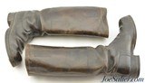 WW2 German Wehrmacht Dark Brown Leather Officers Jack Boot Stubbe - 2 of 7