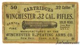 Winchester Full Box 32 WCF Ammo Early Black Powder Model 1873 - 1 of 7