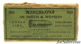 Winchester 38 Smith & Wesson Black Powder Ammo H&R Hopkins & Allen