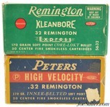 Ammo Lot Rem/Peters 32 Remington 2 Boxes 40 Rounds - 1 of 4