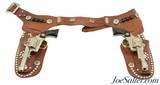 Vintage Hubley Texas Jr./Marshal Two Gun Set w/Holster