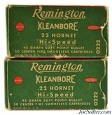 Vintage Remington Xleanbore 22 Hornet 45gr. SP 100rnds - 1 of 3