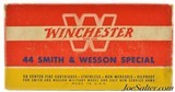 Excellent Winchester "1954" Style Box 44 S&W Special Ammo Full Box - 5 of 6