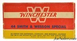 Excellent Winchester "1954" Style Box 44 S&W Special Ammo Full Box