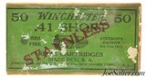 Partial Box 1920's Winchester 41 Short Rim Fire Staynless Ammunition 40 Rounds
