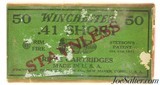 Partial Box 1920's Winchester 41 Short Rim Fire Staynless Ammunition 40 Rounds - 1 of 5