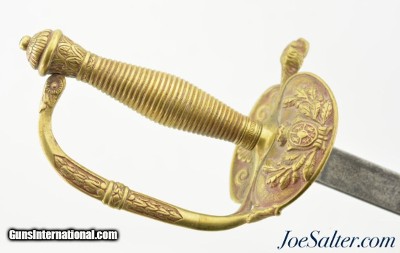 Spanish Sword for Infantry Officer Model 1867. Dated in 1874. Spain