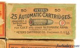 Collectors Lot 25 ACP Ammo Peters, Winchester, US Cart Co. & Rem-UMC - 2 of 6