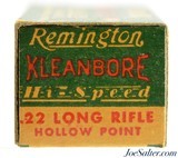 Remington Pre-War Kleanbore Hi-Speed Issue 22 LR Hollow Point Ammo 1939 - 3 of 7