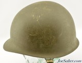 Korean War Era US M1 Helmet w/ Clergy Cross and Name - 3 of 14