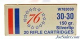 Winchester 76 Bicentennial Commemorative Box 30-30 Ammo Silvertip - 2 of 7