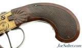 Belgian All Brass Percussion Pistol With Snap Bayonet - 5 of 15