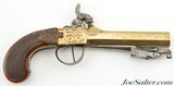 Belgian All Brass Percussion Pistol With Snap Bayonet - 15 of 15