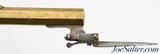 Belgian All Brass Percussion Pistol With Snap Bayonet - 4 of 15