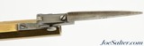 Belgian All Brass Percussion Pistol With Snap Bayonet - 14 of 15