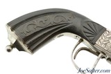 French Engraved Double Barrel Pinfire Pistol - 2 of 11
