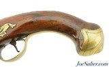 London Marked Brass Barreled Flintlock Pistol - 5 of 13