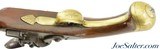 London Marked Brass Barreled Flintlock Pistol - 11 of 13