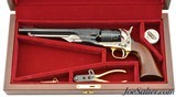Deluxe Engraved 1860 Colt Army 44 Cal. Percussion Pietta Glass Display Case