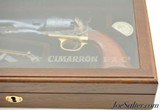 Beautiful Glass Cased Set 1860 Colt Navy 44 Cal. Percussion Cimarron Firearms & Extras - 2 of 15