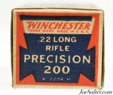 Excellent Winchester 1930's "Precision 200" Match Issue Full Box 22 LR Ammo - 3 of 7