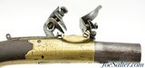 Antique Pair of London Brass Frame Flintlock Turn-Off Pistols - 3 of 15
