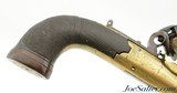 Antique Pair of London Brass Frame Flintlock Turn-Off Pistols - 11 of 15