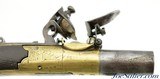Antique Pair of London Brass Frame Flintlock Turn-Off Pistols - 12 of 15