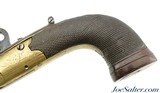 Antique Pair of London Brass Frame Flintlock Turn-Off Pistols - 13 of 15