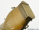 Antique Horn-Bodied Powder Flask - 5 of 8