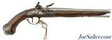 Unusual French Small Bore Flintlock Pistol By Saintonge of Orleans (1760 & 1780) - 1 of 14