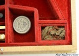 Concealed Book Cased Model 1849 Pocket Colt 31 Cal. Uberti W/Extras Unfired - 12 of 15