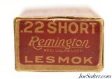 1920's Remington UMC 22 Short Model 12 "Picture" Box Lesmok Ammunition Full - 3 of 7