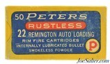 Peters Rustless 22 Remington Auto Ammo Full Box Rem Model 16 - 1 of 7