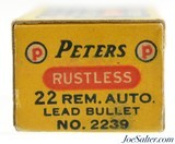 Peters Rustless 22 Remington Auto Ammo Full Box Rem Model 16 - 3 of 7