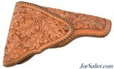 Heavily Tooled Leather Holster For Luger Pistol