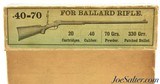 Rare 1890's Picture Box Winchester 40-70 Ballard Rifle Ammo Full Paper - 1 of 7