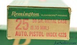 Vintage Lot 25 ACP Ammo 200 Rounds Remington - 2 of 3