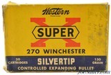 Vintage Western Super X Silvertip 270 Win 130 Grain 17 Rounds - 1 of 3