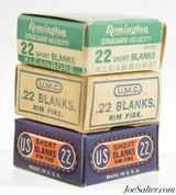 Collector's Lot 22 Short Blank Ammo UMC, US Cart Co., Remington 3 Boxes - 3 of 3