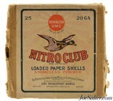 Remington UMC Nitro Club 20 Ga Paper Shotgun Flying Duck Infallible - 1 of 6