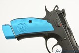Excellent Blue CZ 75 SP-01 Pistol 9mm Original Box 2-21 Round Mags - 2 of 12