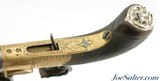 Unmarked British Flintlock Turn-Off Pistol With Brass Frame - 10 of 11