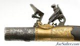 Unmarked British Flintlock Turn-Off Pistol With Brass Frame - 6 of 11