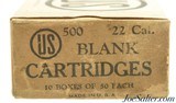 Excellent Scarce Full Brick US Cartridge Co. 22 Short Blank Ammo 500 Rounds - 3 of 4