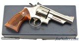 Excellent Nickel Smith & Wesson Model 29-2 Boxed 44 Magnum 4 Inch - 1 of 15