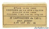 French 7.65 French Long 7.65x20 Longue 1946 32rnds