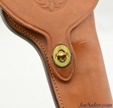 Vintage Bianchi Ruger Old Army Flap Holster 7 1/2" RH Tan - 3 of 5